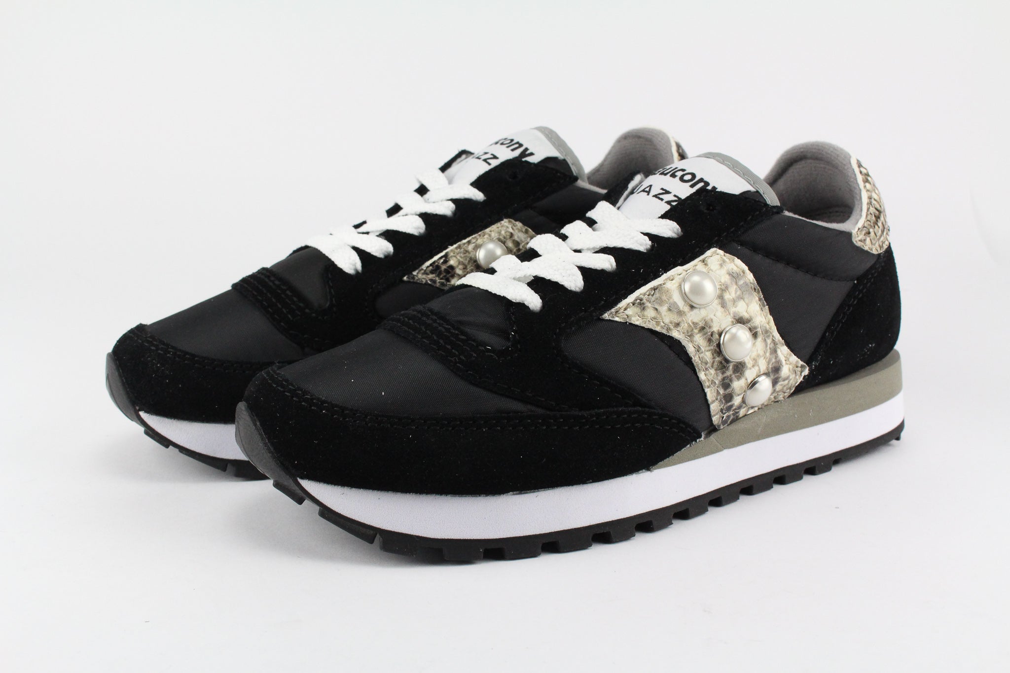 Saucony Jazz Black Personalized Python Pearls