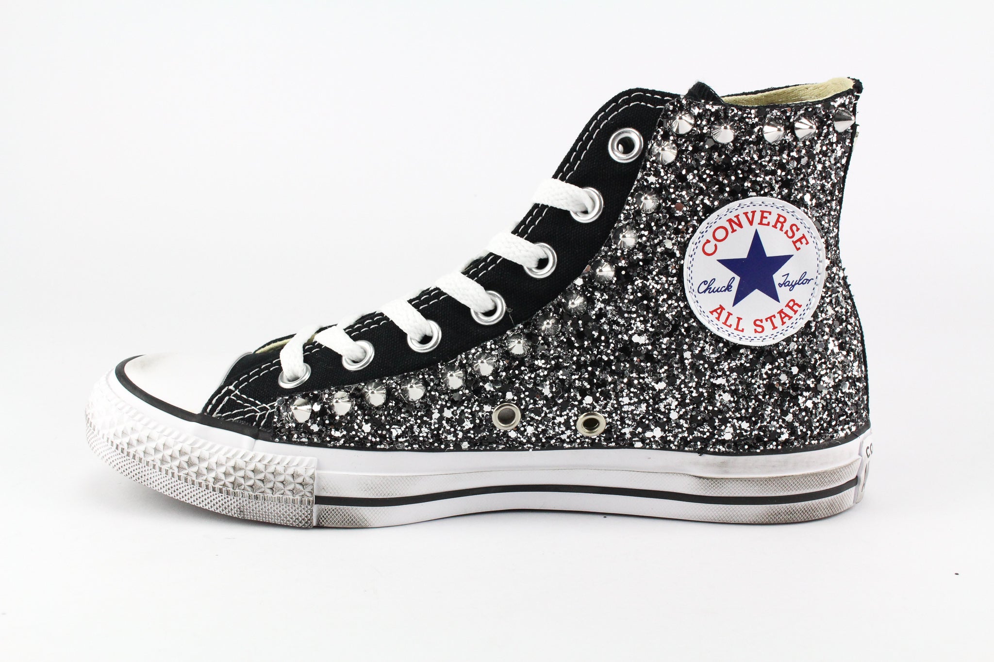 Converse brillantini e borchie best sale