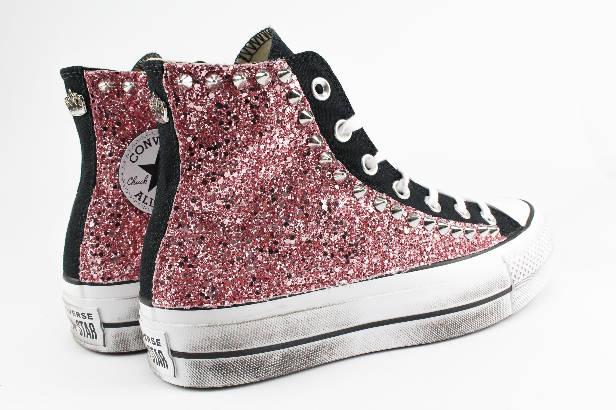 All star rosa con borchie hotsell