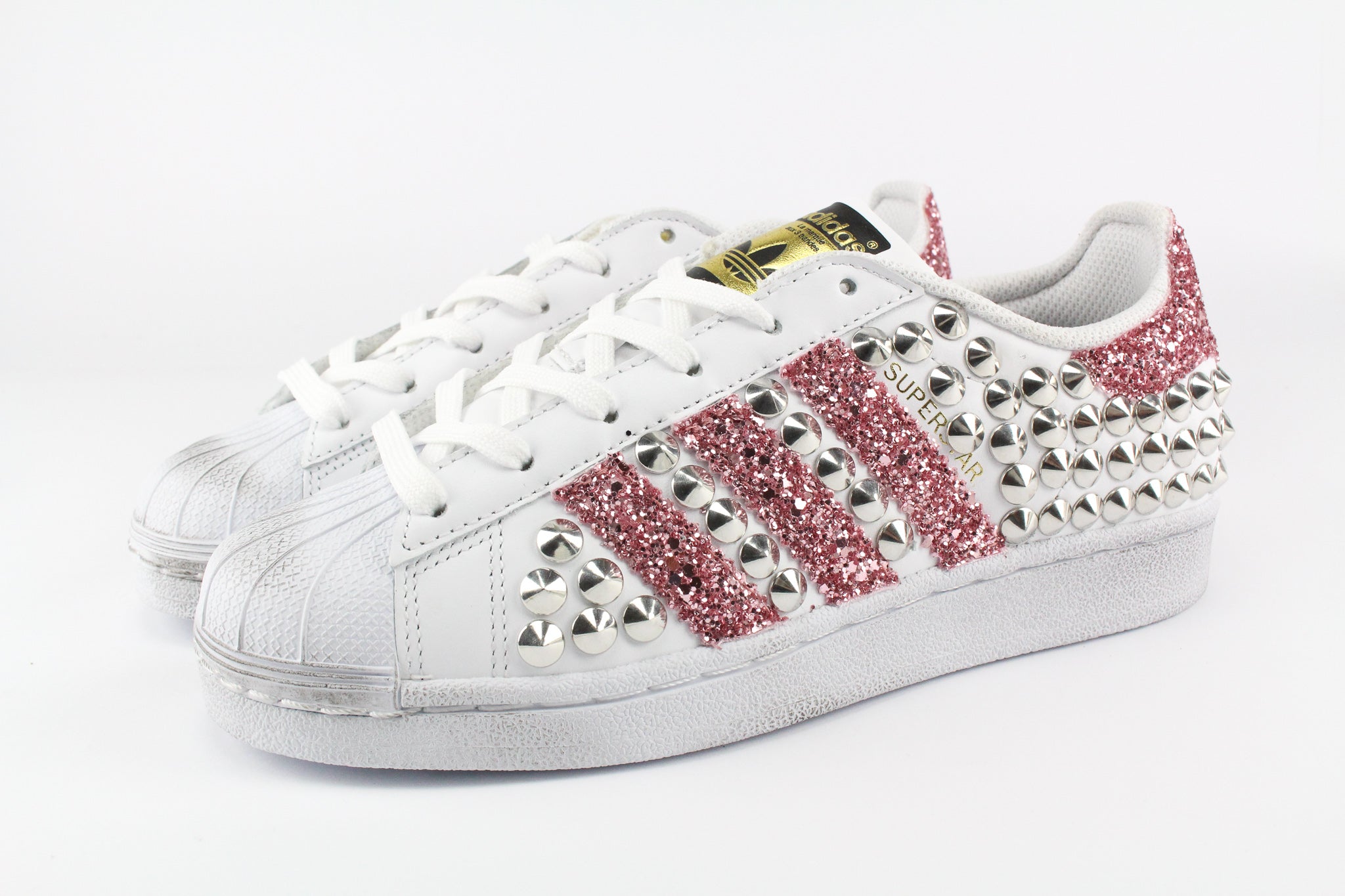 Adidas Superstar Total Borchie Pink Glitter