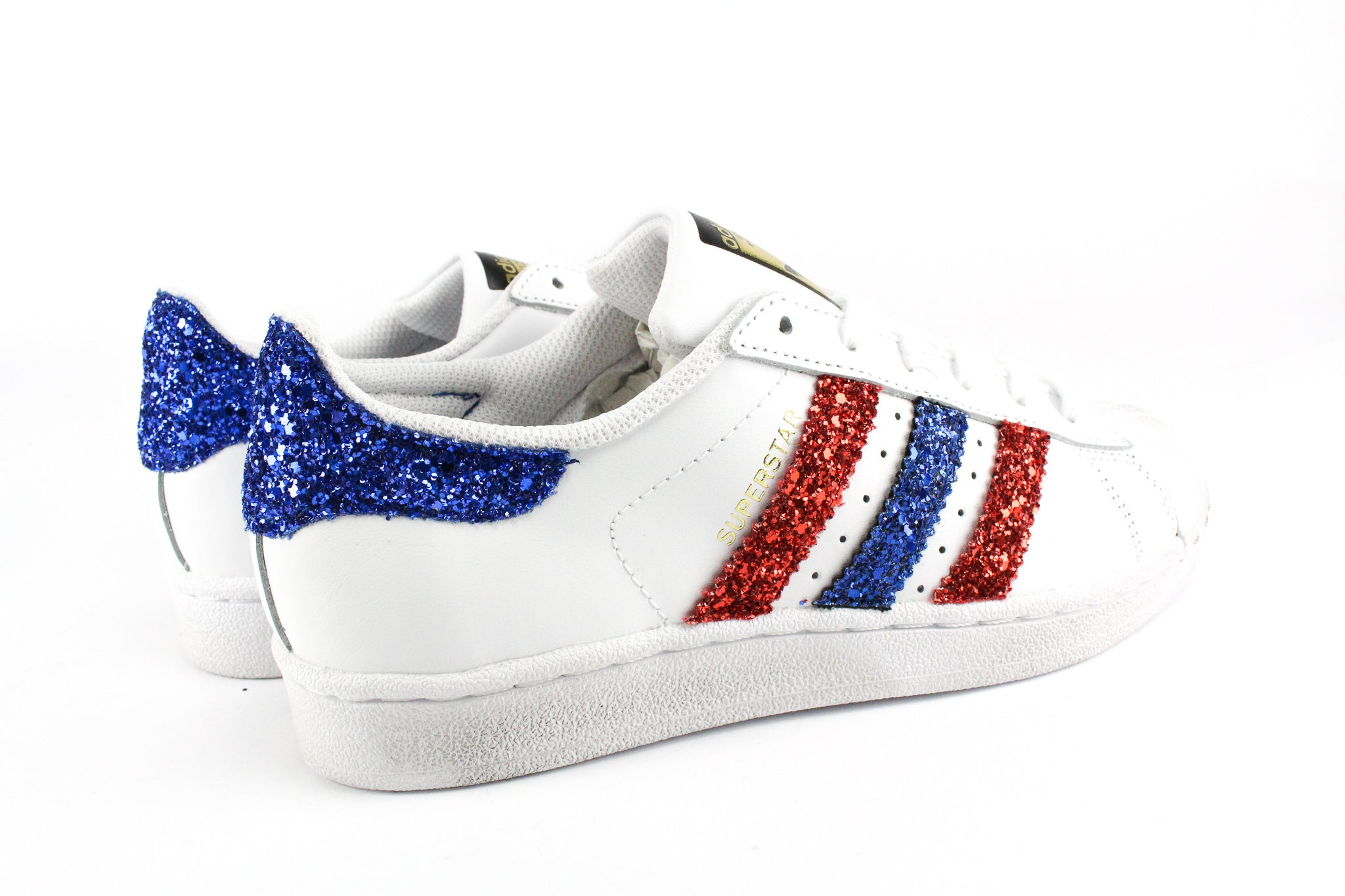 Adidas Superstar Red Bluette Glitter