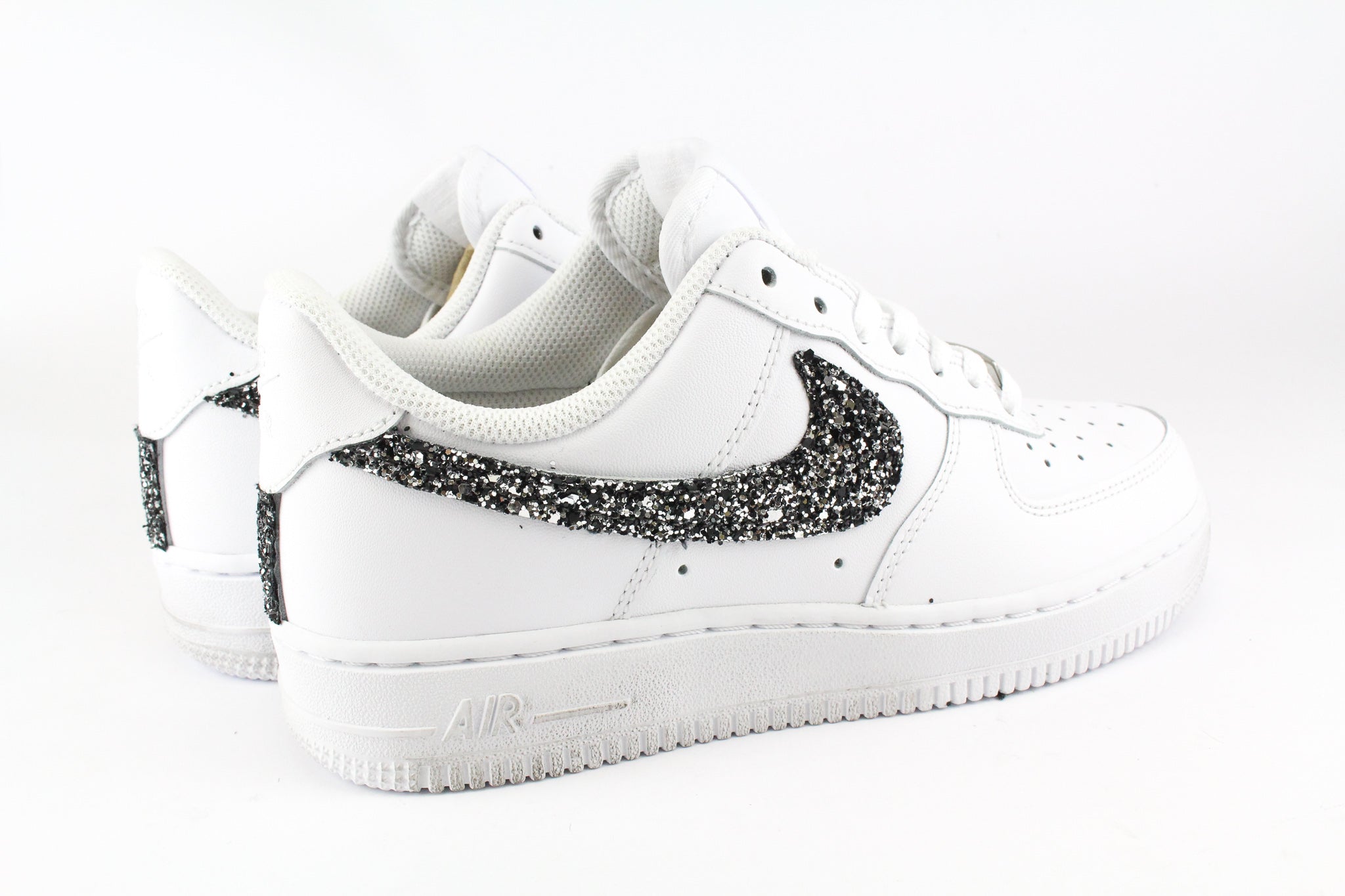 Nike Air Force 1 '07 Fresh  Black Silver Glitter