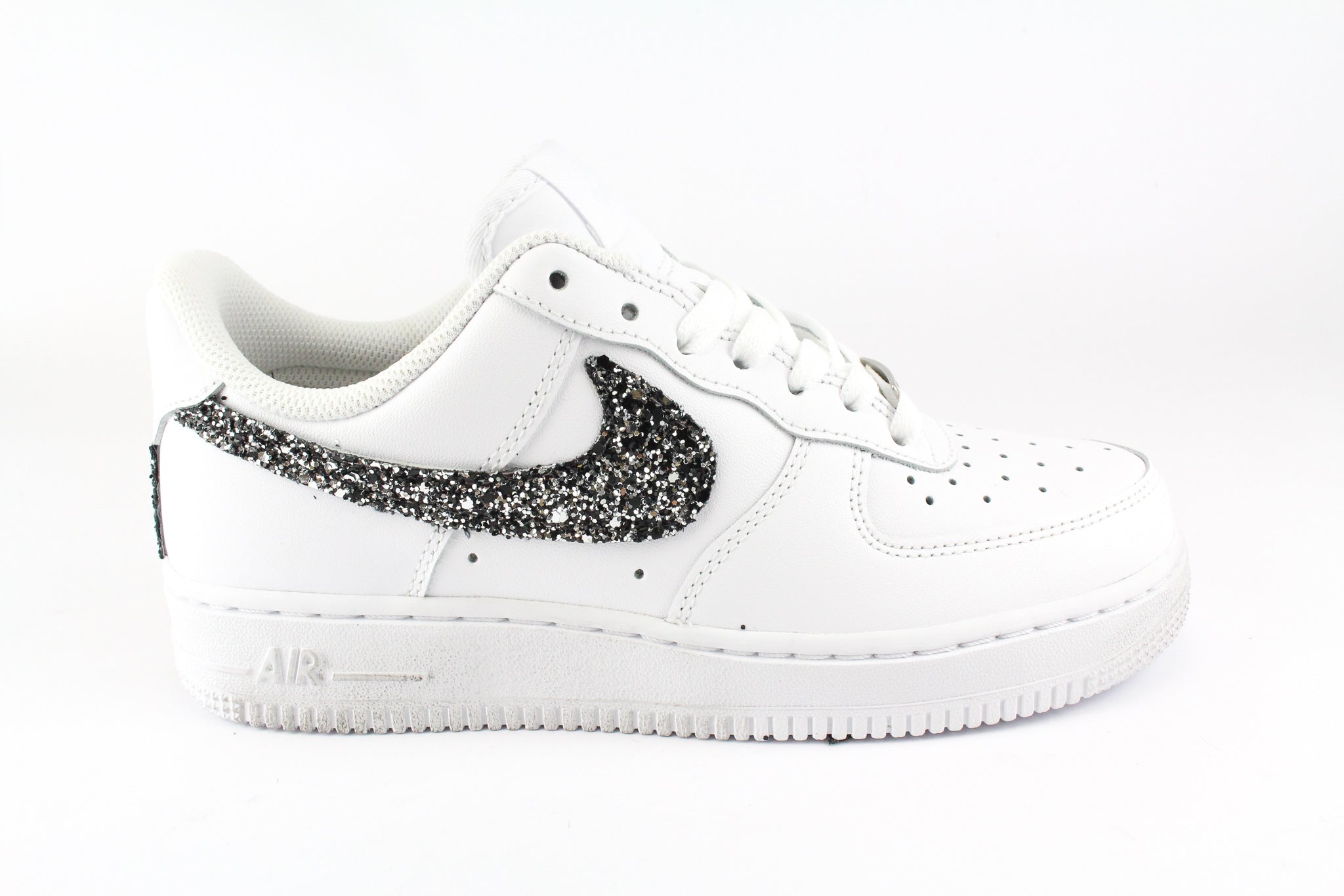 Nike Air Force 1 '07 Fresh  Black Silver Glitter