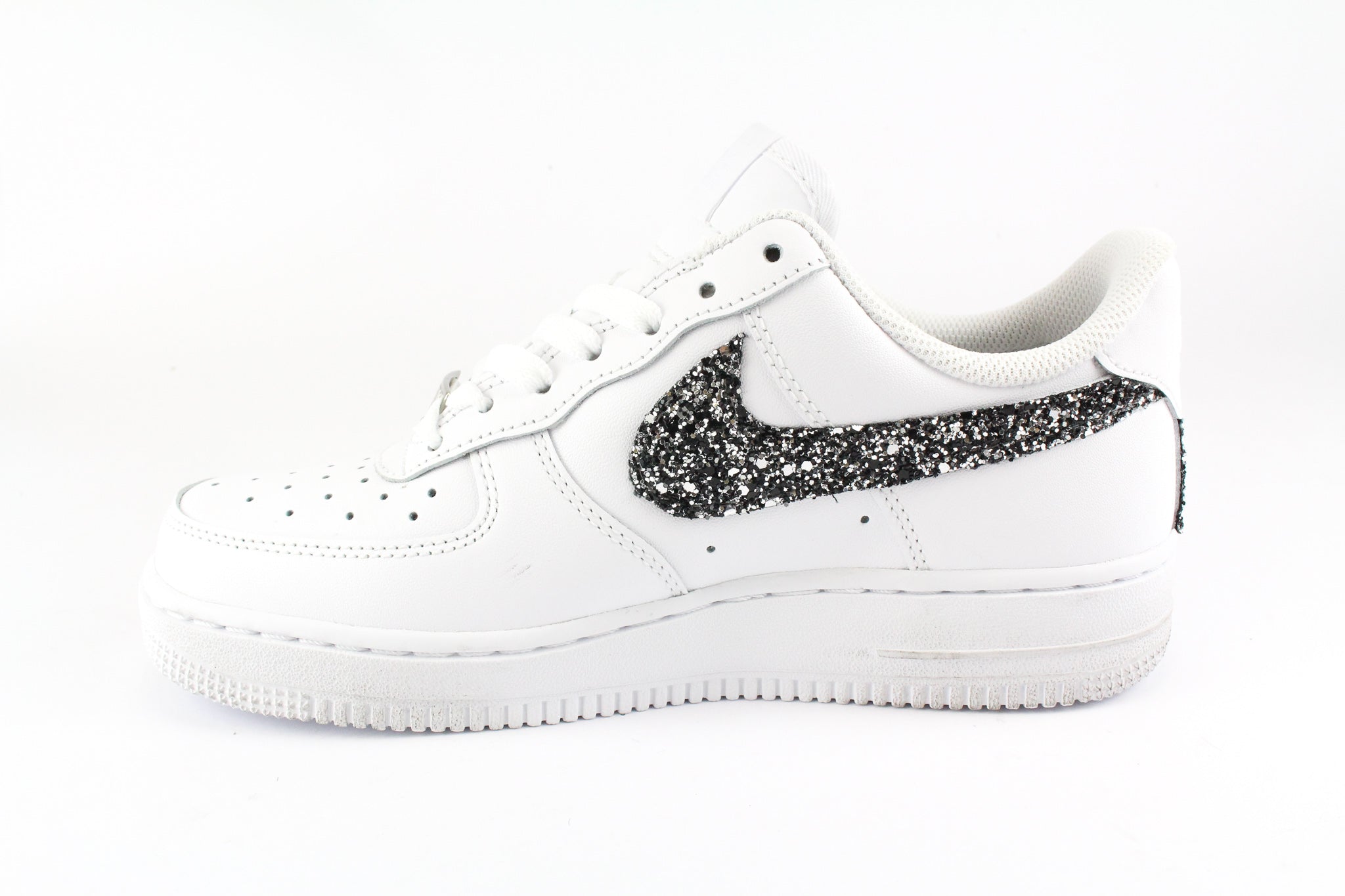 Nike Air Force 1 '07 Fresh  Black Silver Glitter