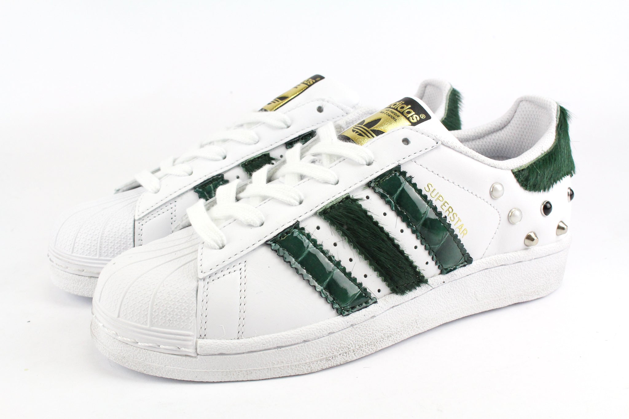 Adidas Superstar Cavallino Verde Cocco Borchie