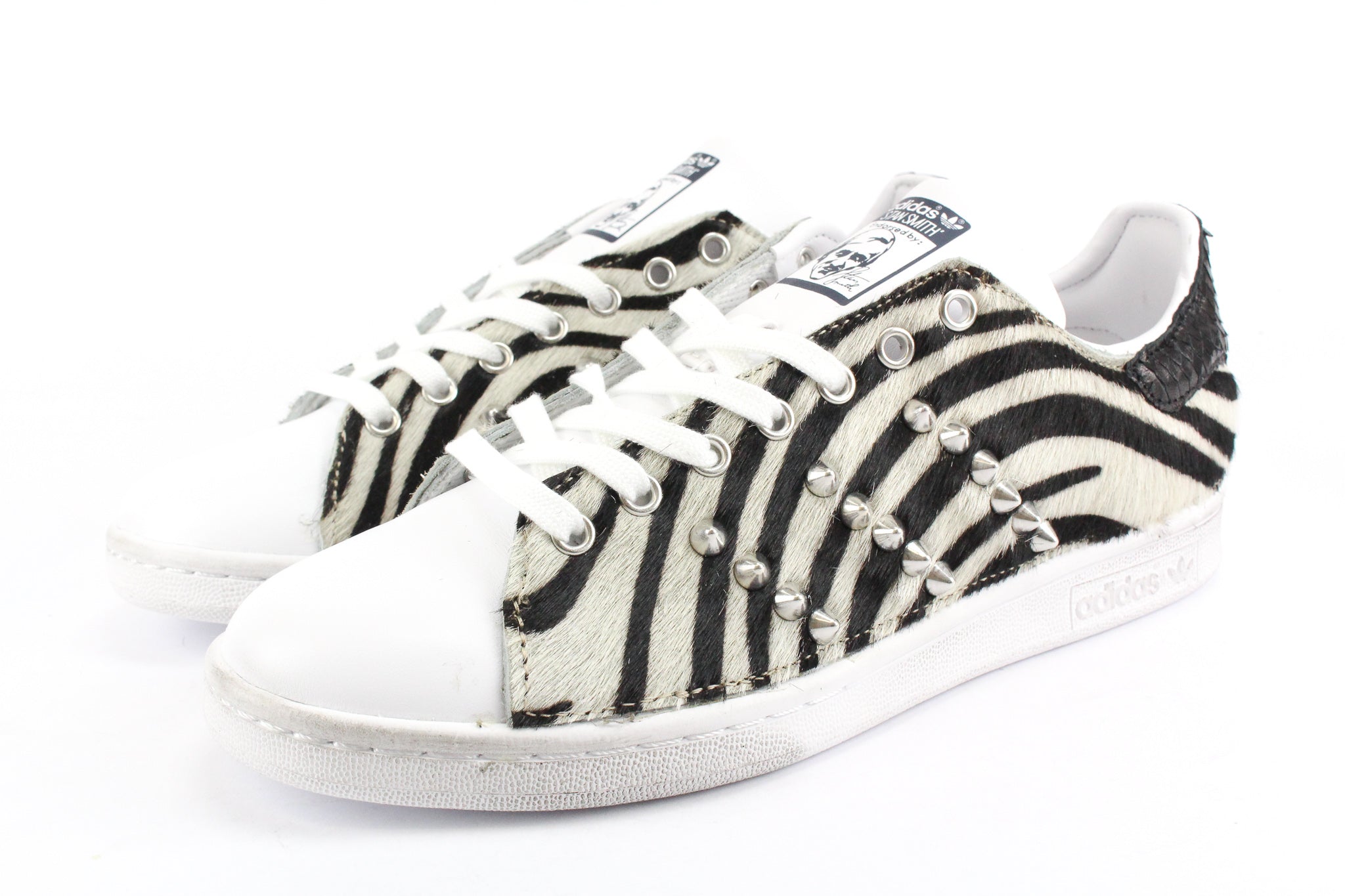 Adidas Stan Smith Custom Zebra Print Horse Studs