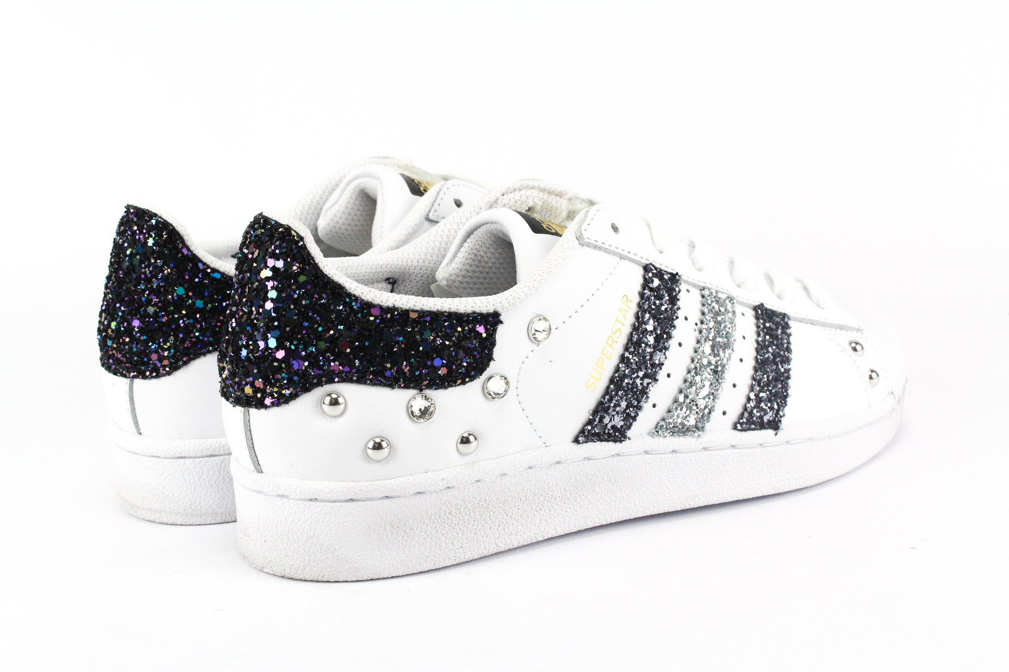 Adidas Superstar Black Iris Glitter Strass