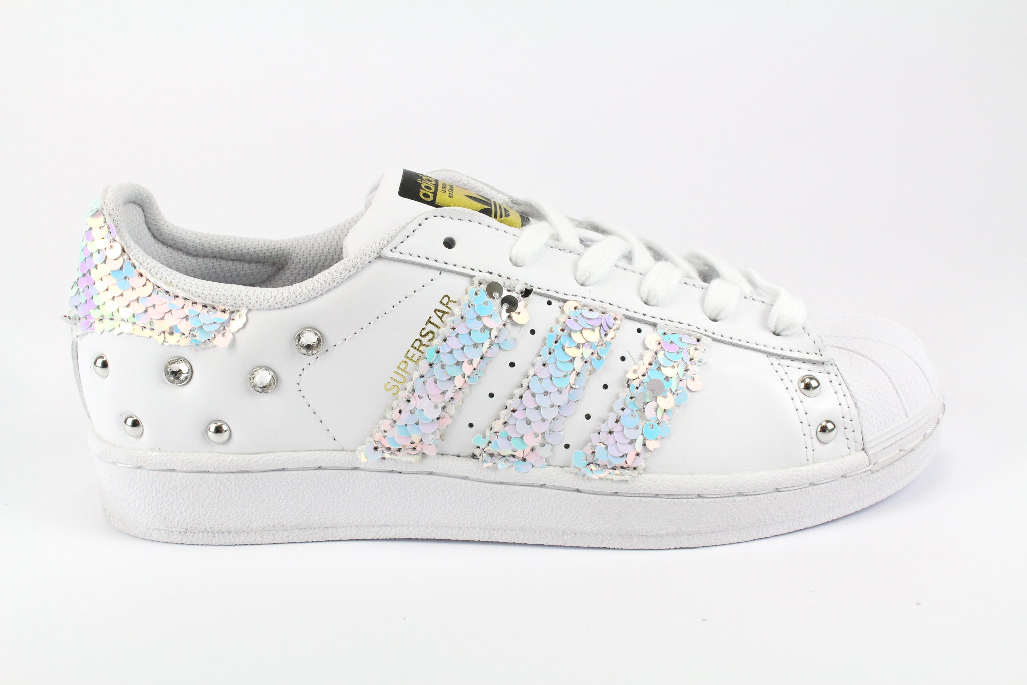 Adidas Superstar Multicolor Paillettes Strass Borchie