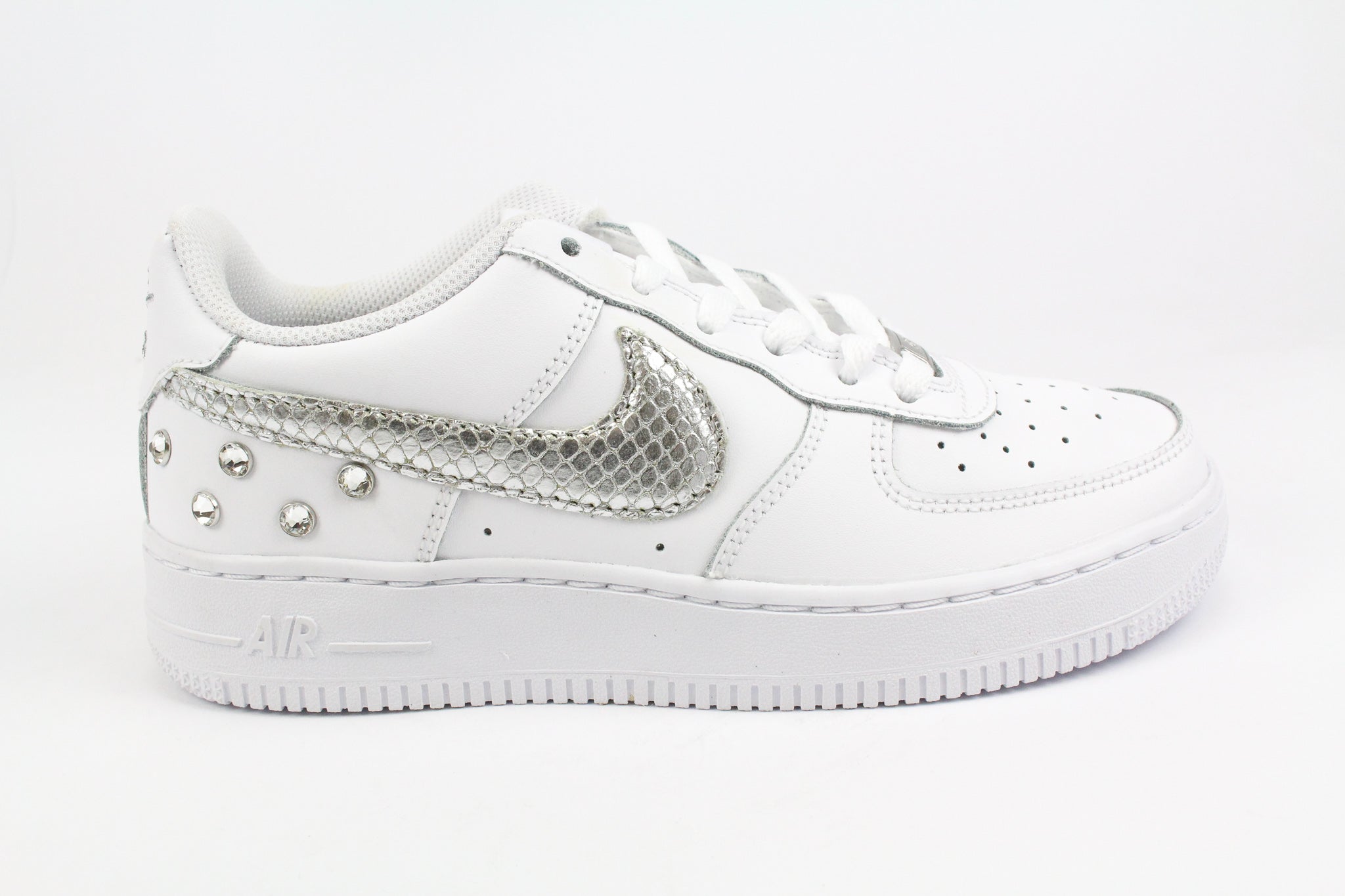 Nike Air Force 1 '07 Laminated Python &amp; Rhinestones