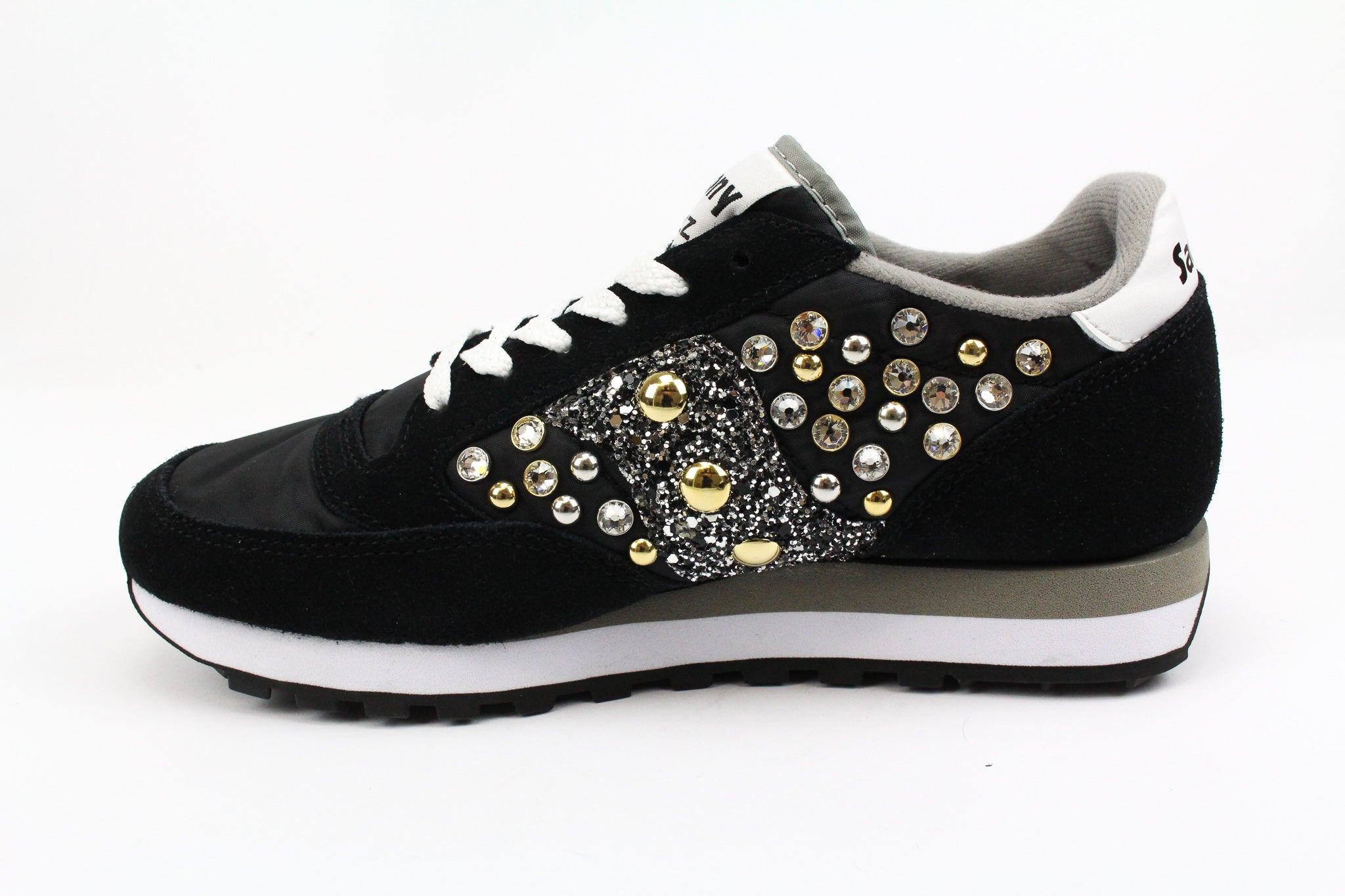 Saucony Jazz Black Silver Glitter &amp; Strass