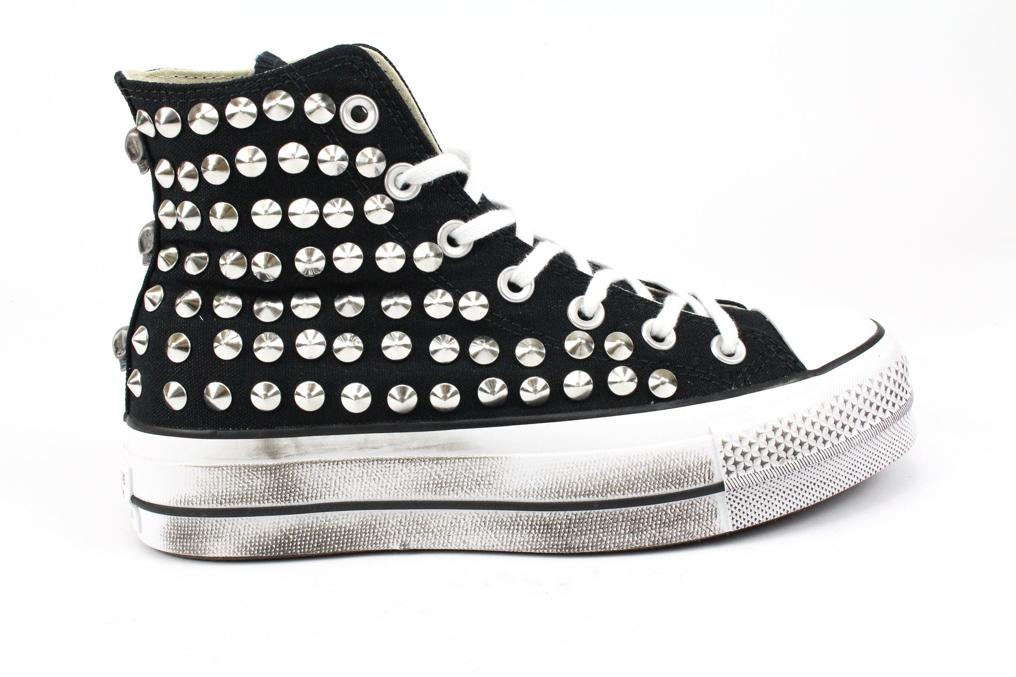 Converse platform nere fashion glitter