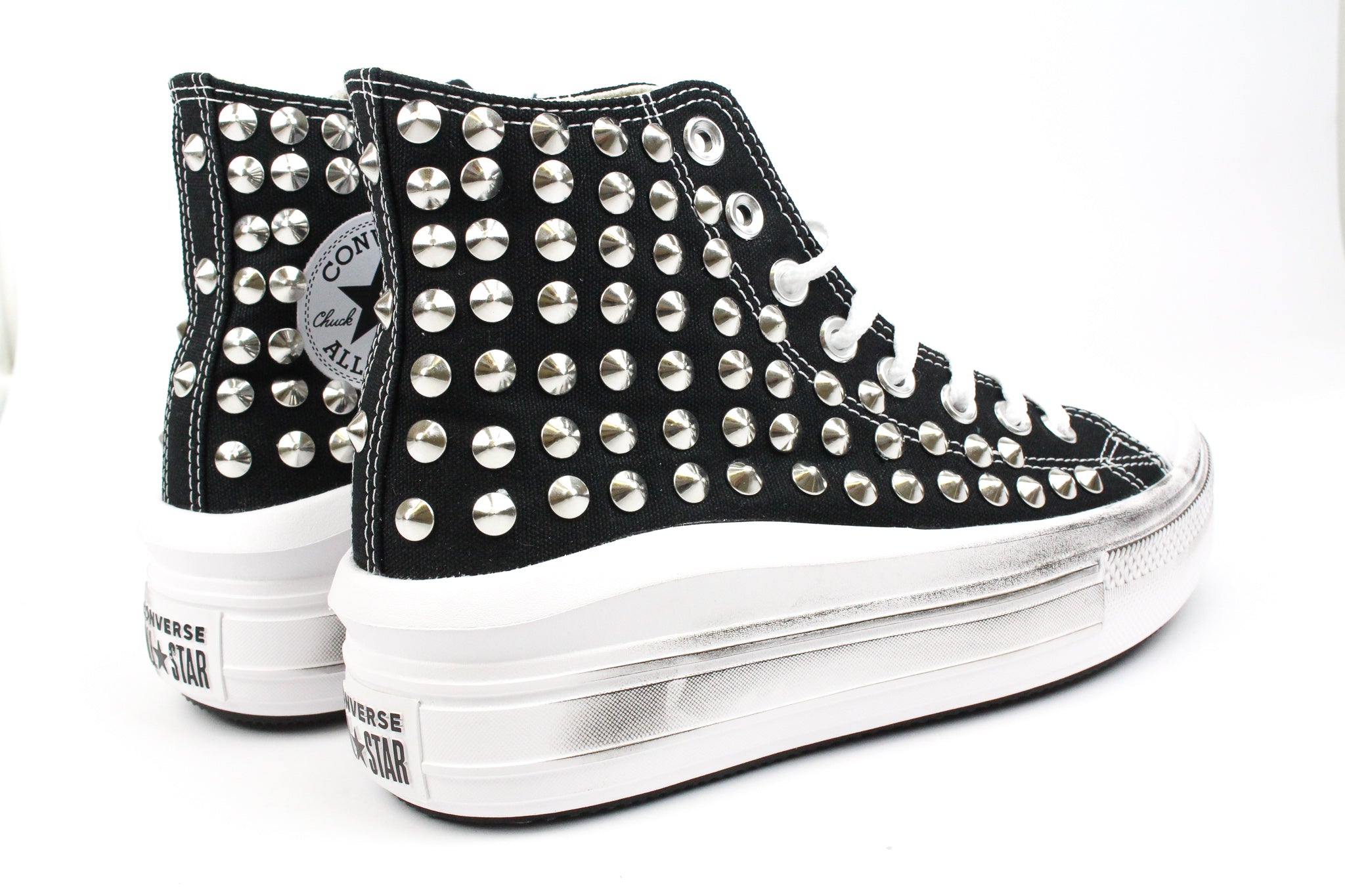 All star nere con borchie best sale