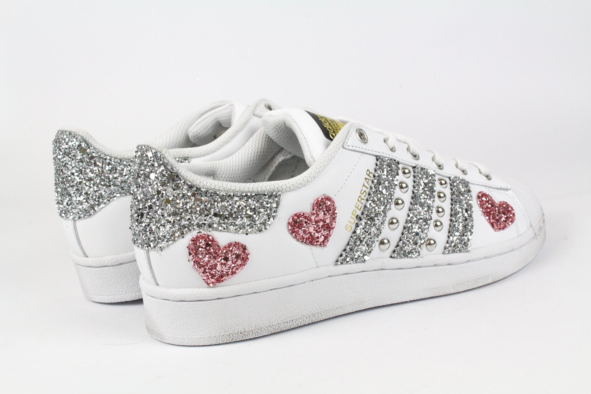 Adidas Superstar Studs &amp; Hearts