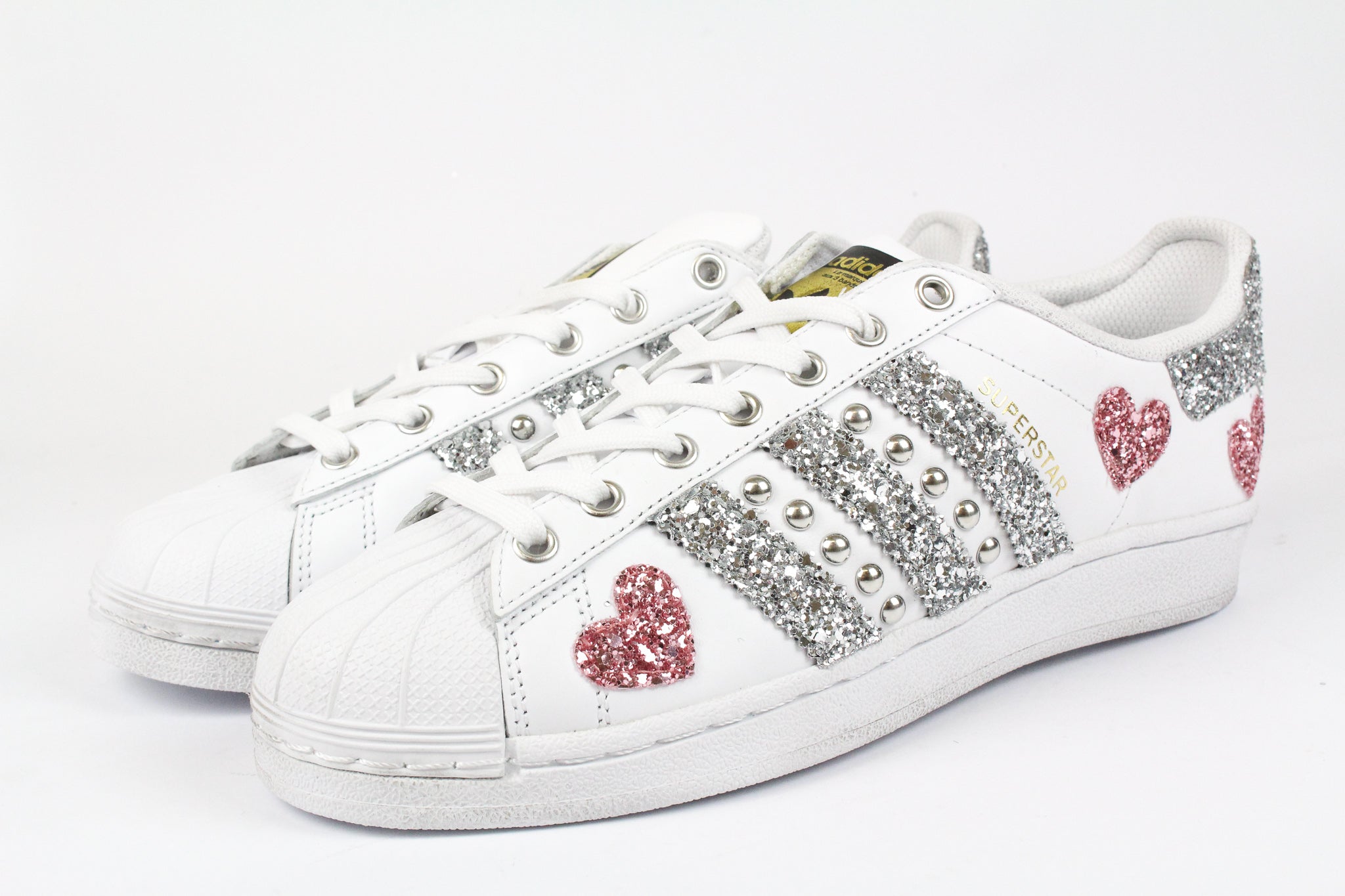 Adidas Superstar Studs &amp; Hearts