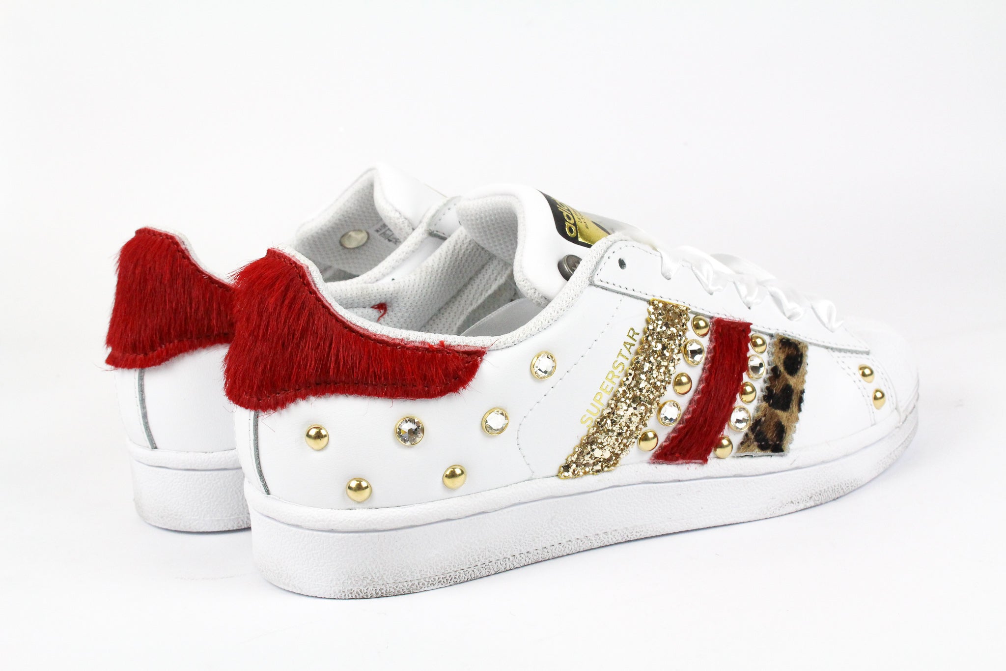 Adidas superstar red glitter hotsell